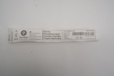 Puritan 25-800 A 50 Sterile Nasopharyngeal Calcium Alginate Tipped Applicator